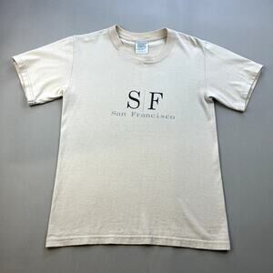 Vintage San Francisco T-Shirt Adult Small Cream City Golden Gate California 90s